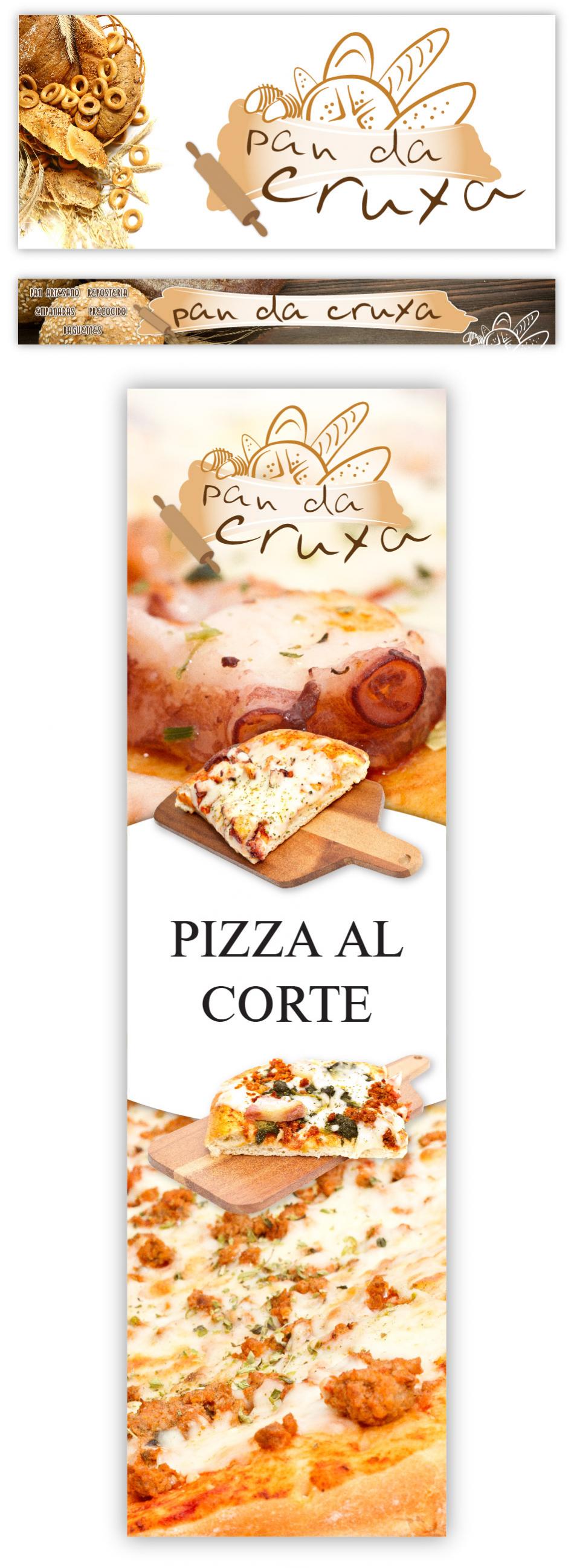 Diseño LogoTipo y Rotulación | Pan da Cruxa