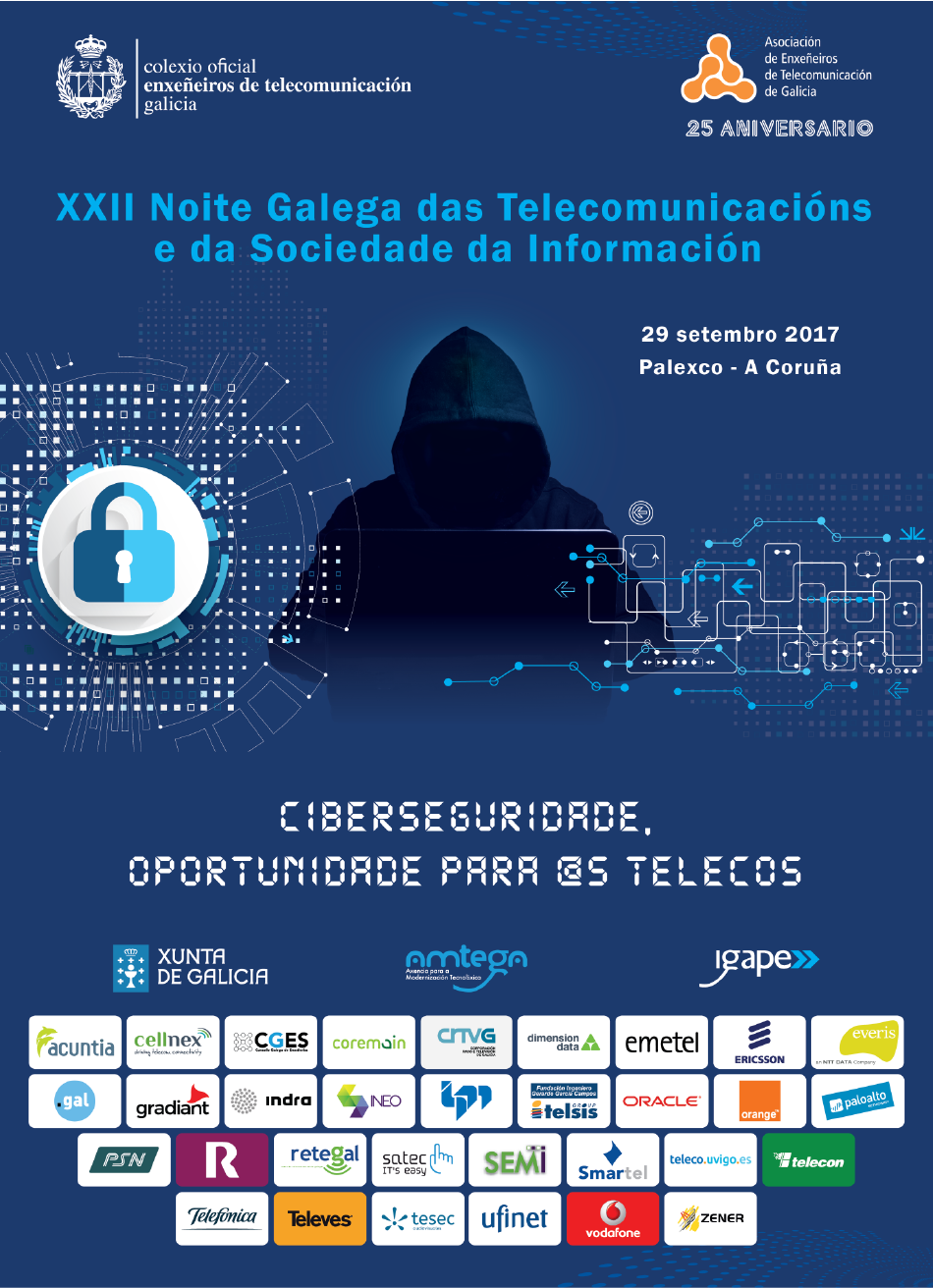 XXII NOITE GALEGA DAS TELECOMUNICACIÓNS E DA SOCIEDADE DA INFORMACIÓN | Colexio oficial enxeñeiros de telecomunicación de Galicia