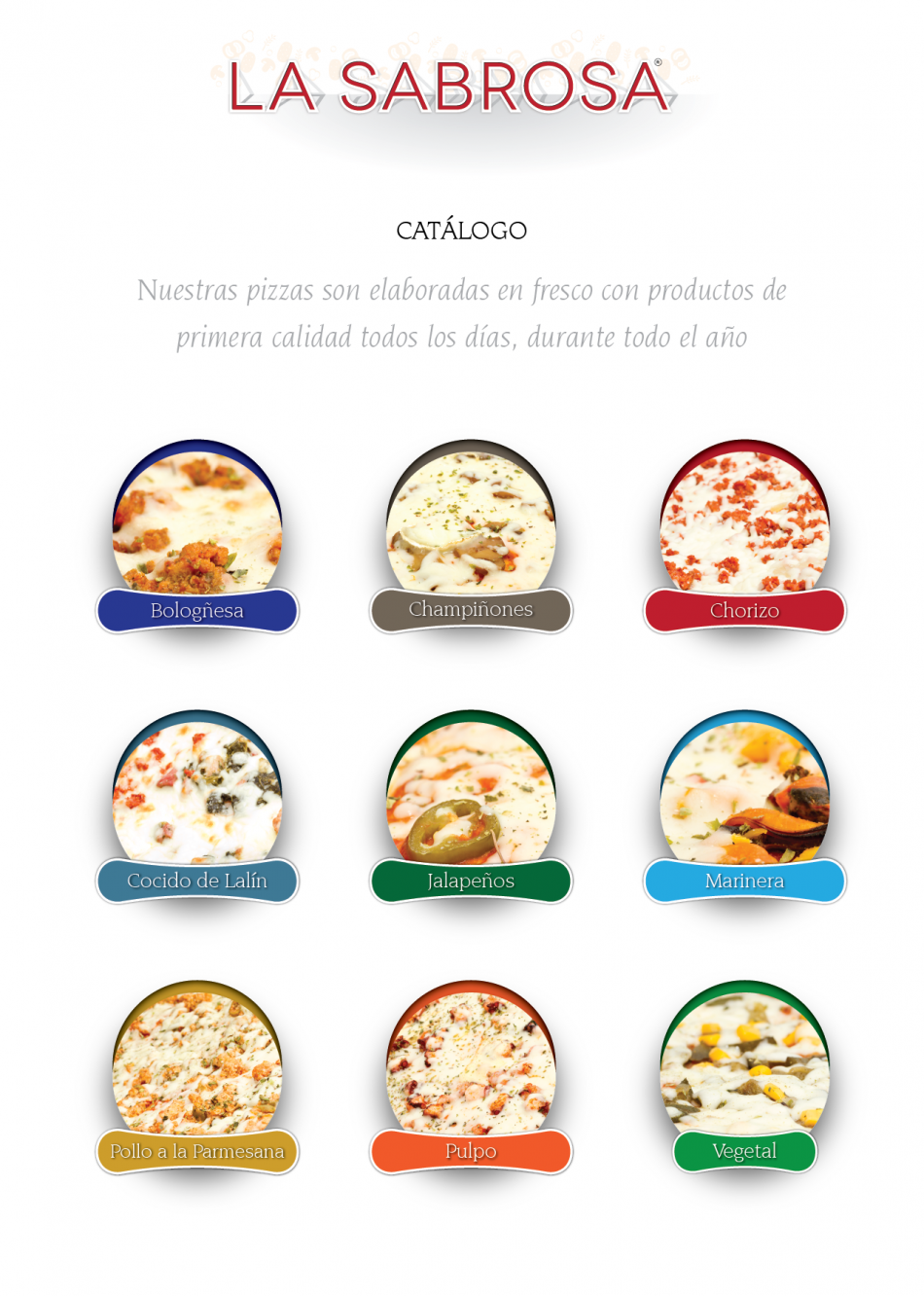 Diseño del Catálogo |  La Sabrosa