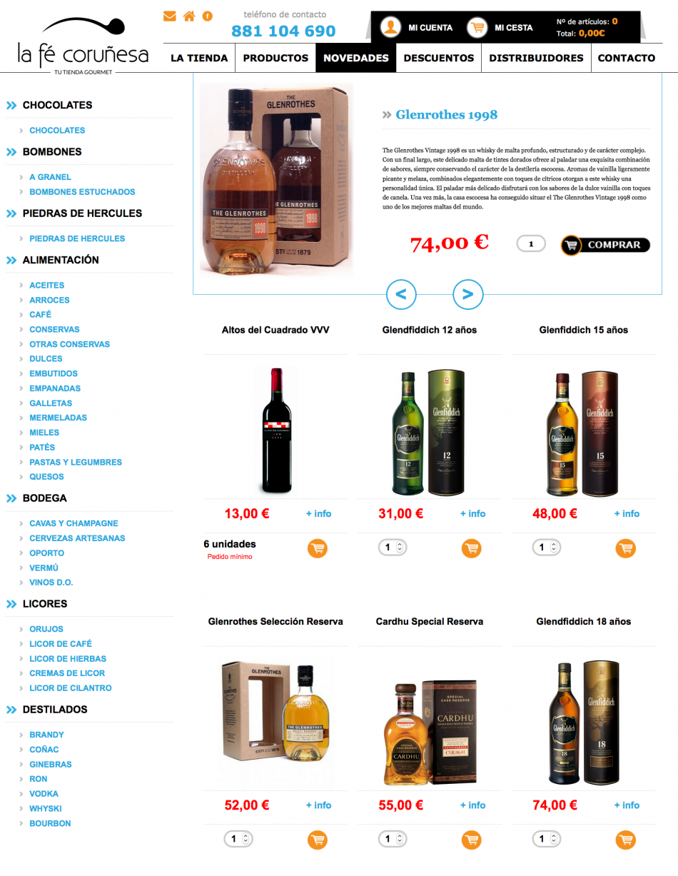 La Fé Coruñesa - Tu tienda Gorumet | La Fé Coruñesa