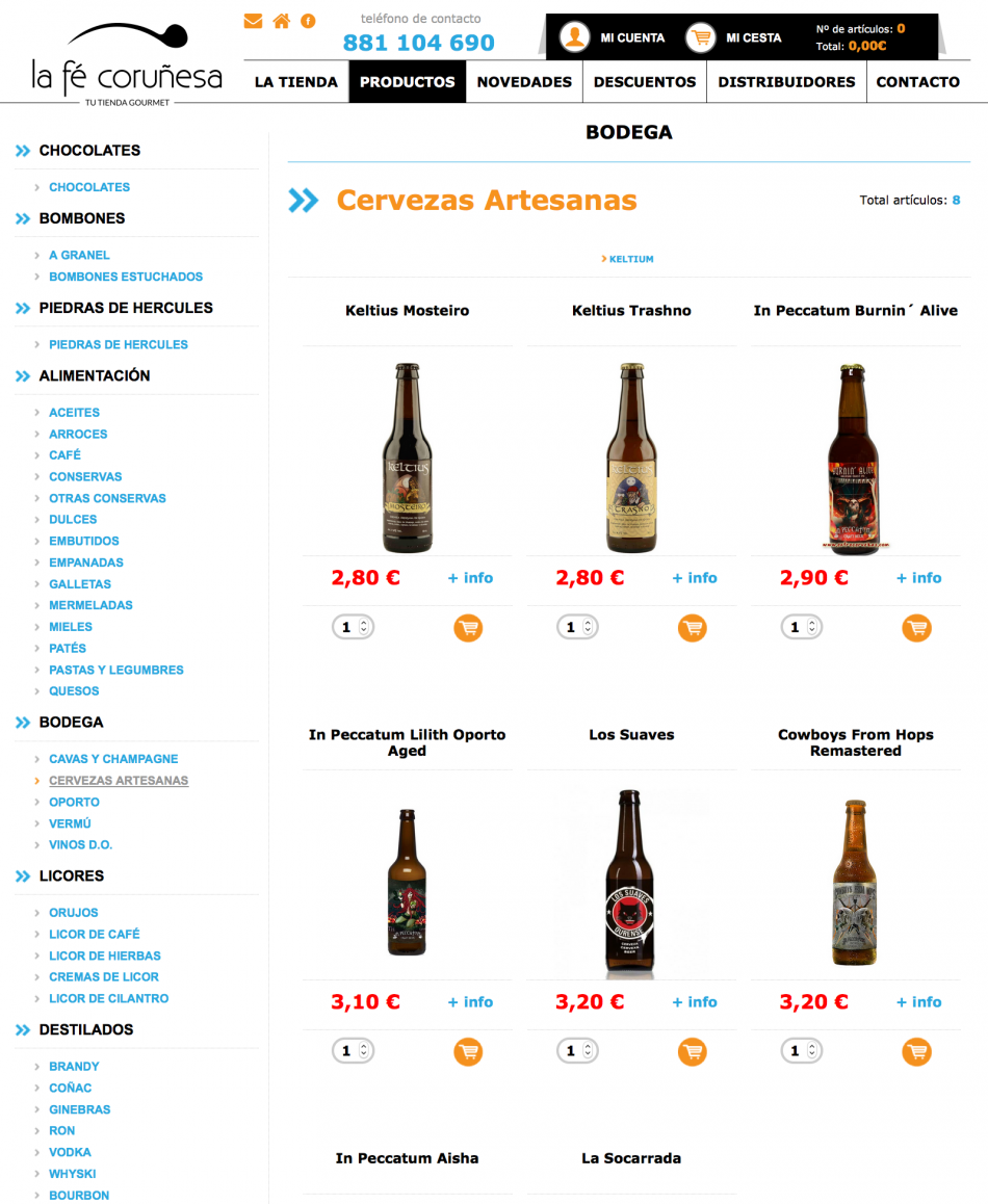 La Fé Coruñesa - Tu tienda Gorumet | La Fé Coruñesa
