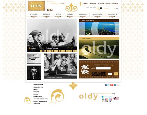 Nueva imagen corporativa  y web Oldy decora tus paredes | QuiruNet Solutions
