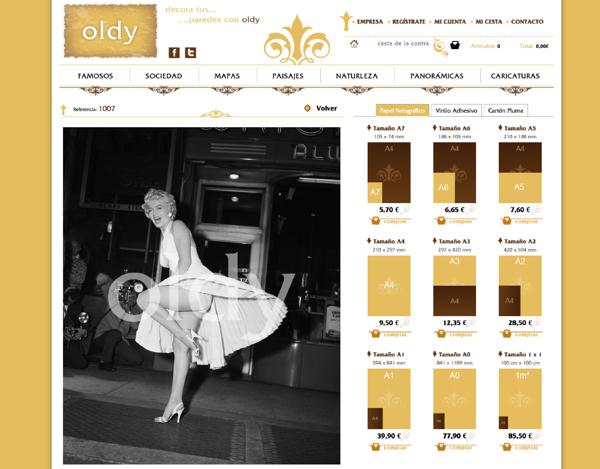 Nueva imagen corporativa  y web Oldy decora tus paredes | QuiruNet Solutions
