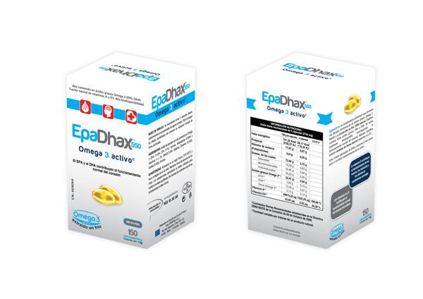 Elaboración del diseño de packaging  | EpaDhax  Omega 3 Activo