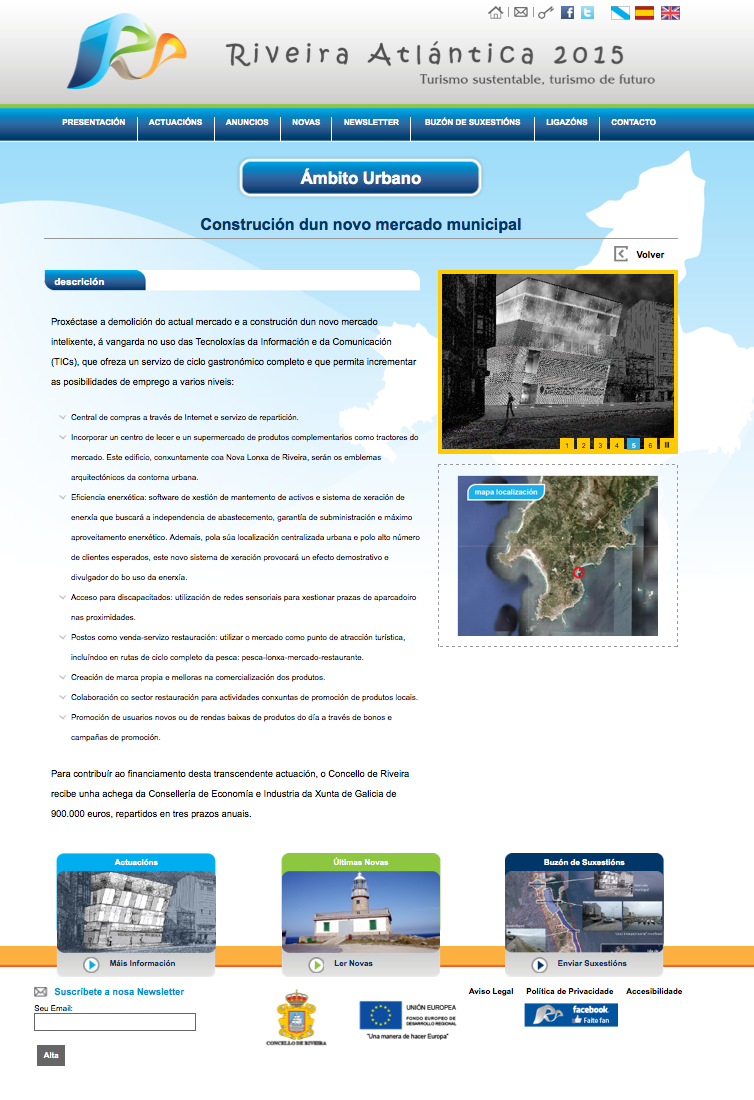 Nueva web Riveira atlántica 2015 | Concello de Riveira