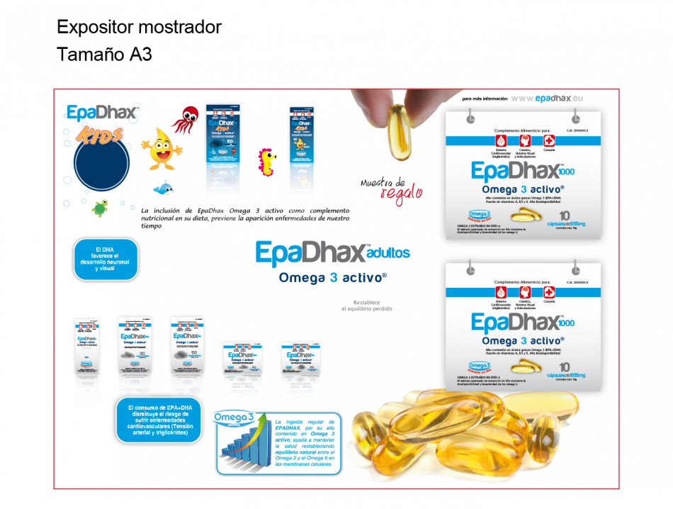 Diseño Expositor  | EpaDhax Omega 3 Activo