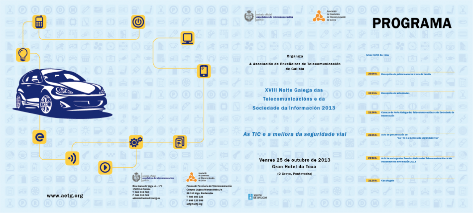 XVIII Noite Galega das Telecomunicacións e da Sociedade da Información | Colexio oficial de enxeñeiros de telecomunicación Galicia