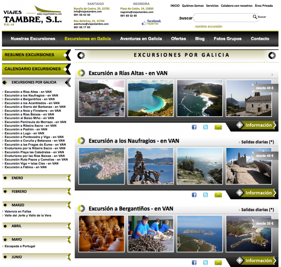 Nueva Web | Viajes Tambre