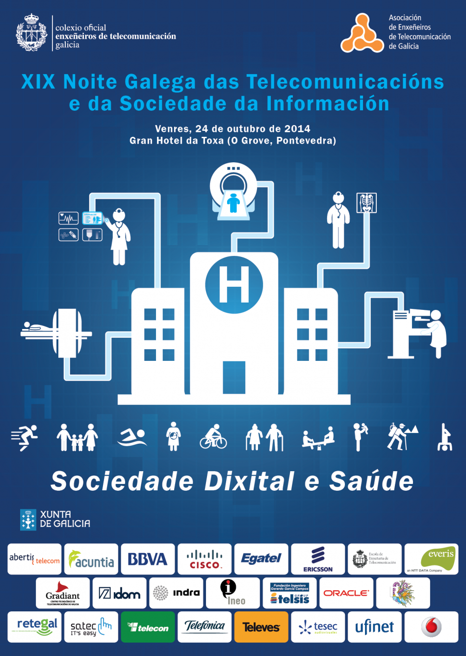XIX Noite Galega das Telecomunicacións e da Sociedade da Información | Colexio oficial de enxeñeiros de telecomunicación Galicia