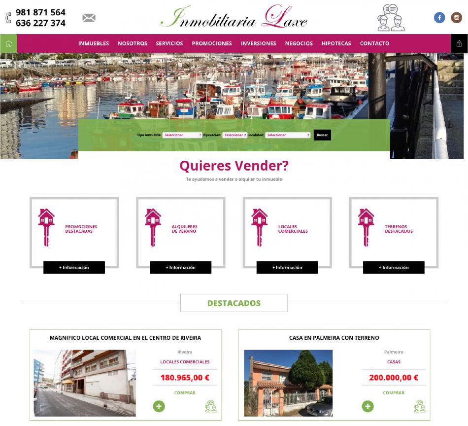 Portal Inmobiliario Ribeira | Inmobiliaria Laxe