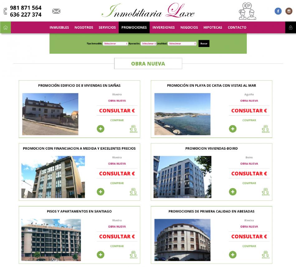 Portal Inmobiliario Ribeira | Inmobiliaria Laxe