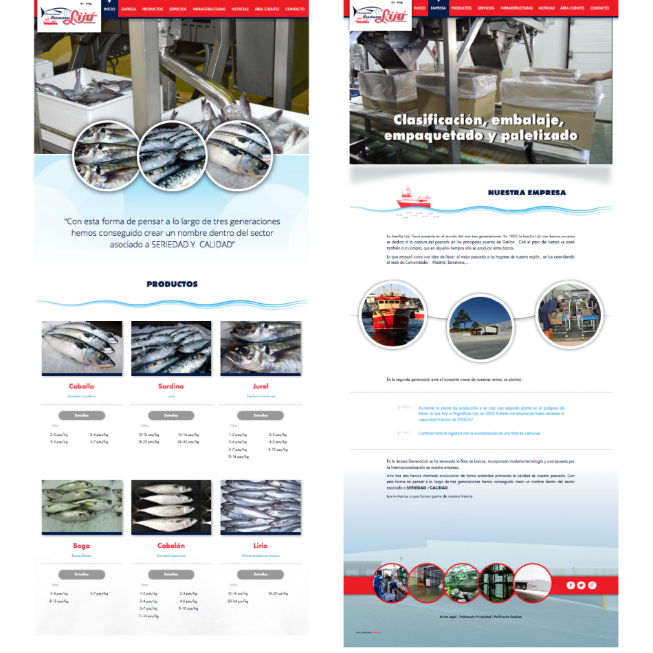 Nueva Web Pescados Hermanos Lijó
