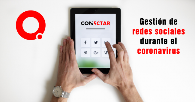 Gestión de redes sociales durante el coronavirus